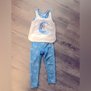 Toddler girl frozen yoga set